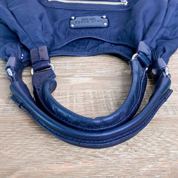 Kate Spade y2k vintage nylon leather trim hobo bag black - Picture 5 of 12